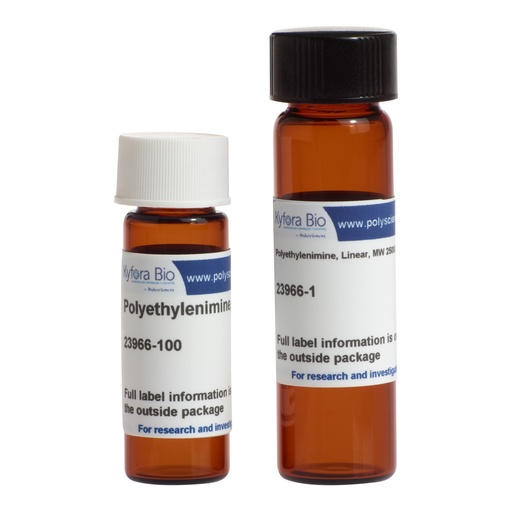 [23966-100] Polyethylenimine, Linear, MW 25000, Transfection Grade (PEI 25K) - 100mg